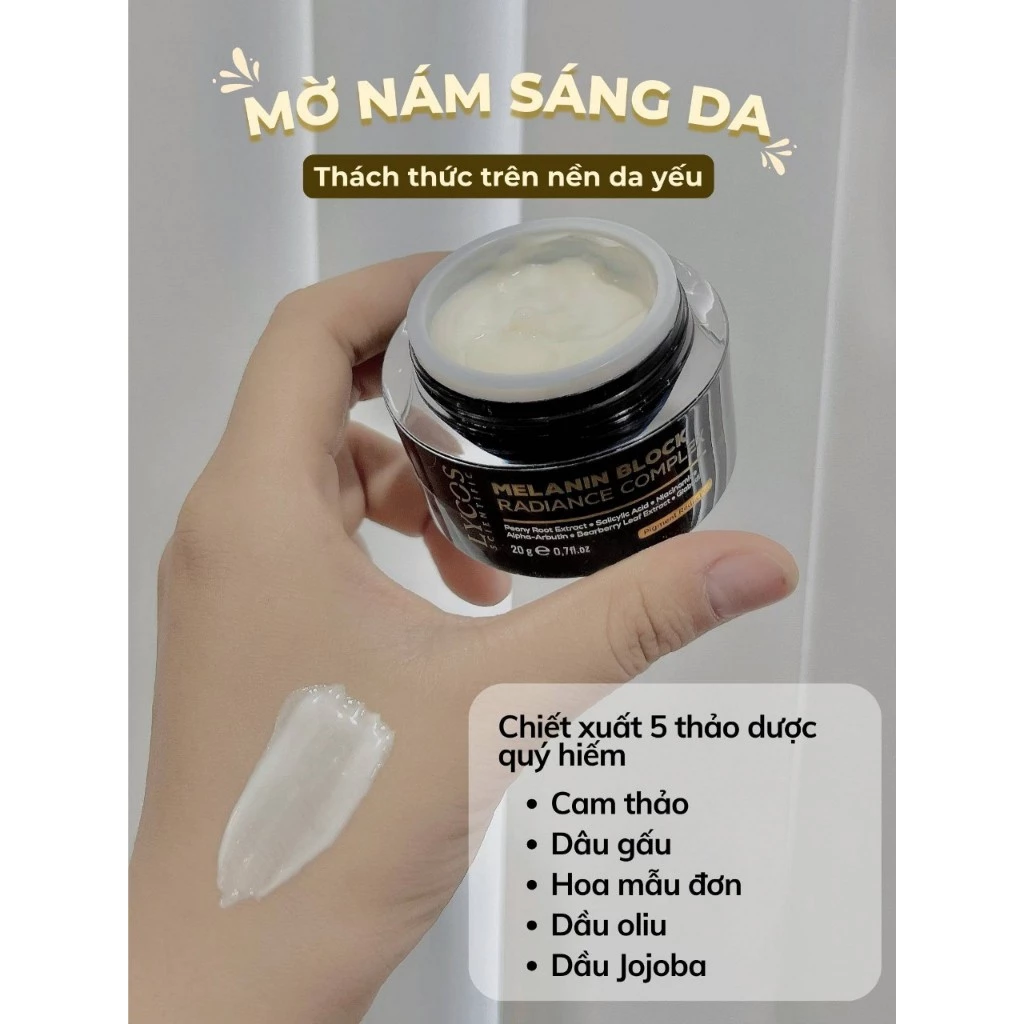 Combo 3 - Sáng Da Mờ Nám Lycos : Tinh chất Peel Da Lycos + Kem Nám Đêm Lycos + Dưỡng ẩm Lycos