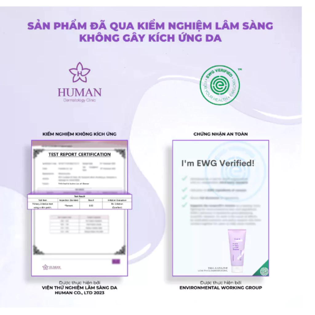Sữa Rửa Mặt Ốc Sên TIAM Snail & Azulene Low pH Cleanser 200ml, Sữa rửa mặt cấp ẩm sâu, không khô da