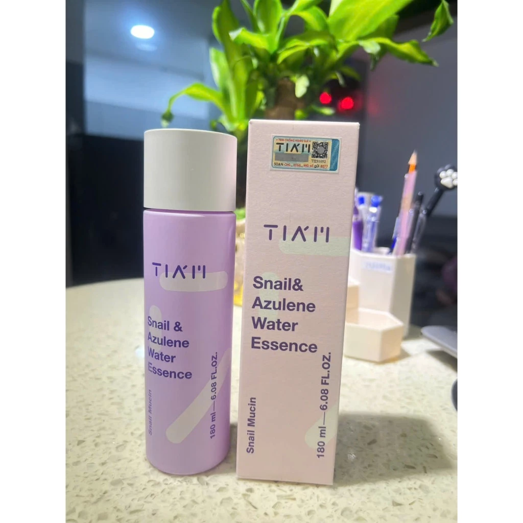 Tinh Chất Dịch Lọc Ốc Sên TIAM phục hồi da nhạy cảm TIAM Snail & Azulene Water Essence 180ml