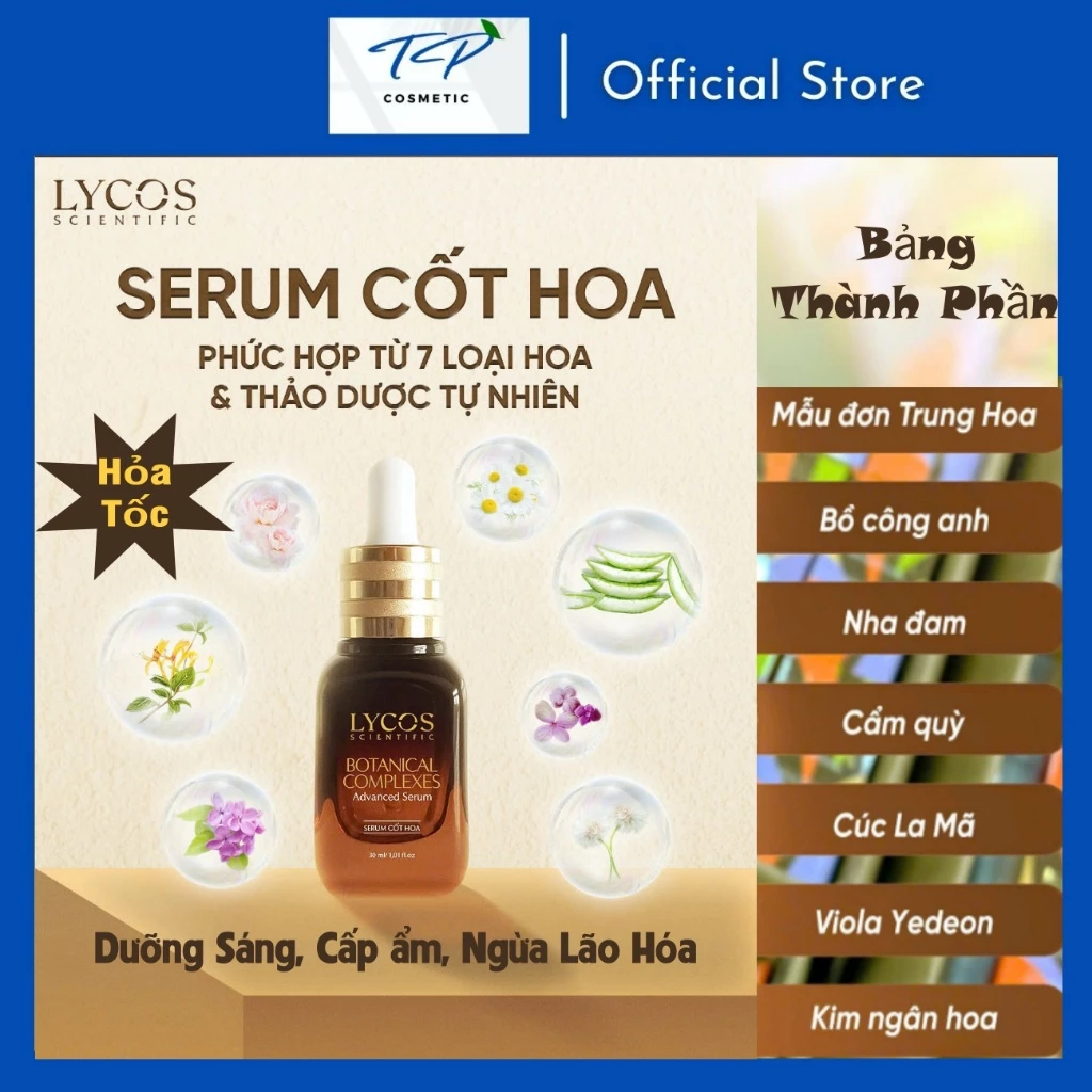 SERUM CỐT HOA PHIÊN BÃN ĐẶC BIỆT 30ML.Phức hợp từ 7 loại hoa và thảo dược tự nhiên.