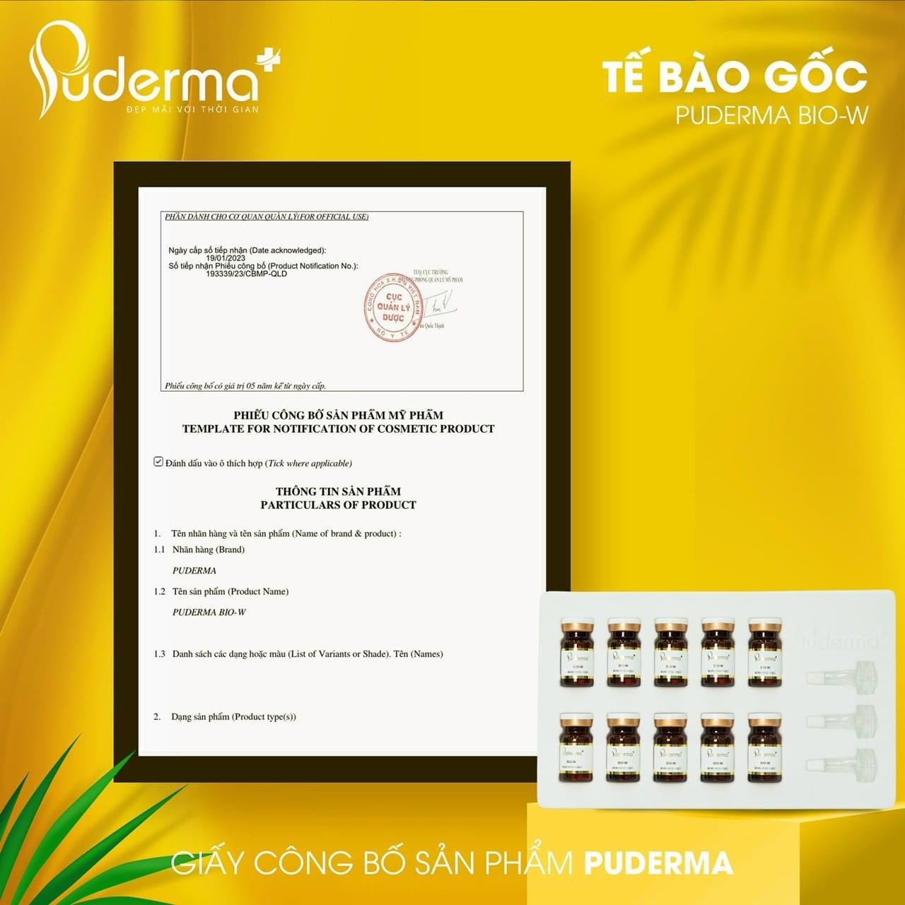 Tế Bào Gốc PUDERMA BIO- ĐỎ, PHÁ NÁM: Làm mờ vết nám, tàn nhang, đồi mồi, vết thâm, tái tạo da..