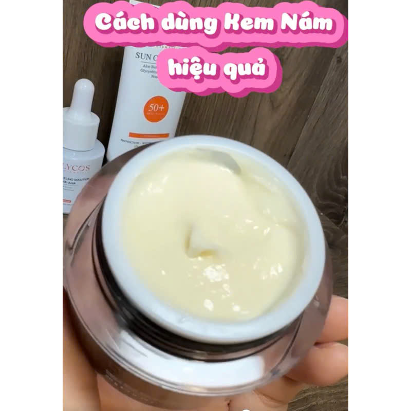 Kem Nám Đêm MELANIN BLOCK LYCOS, Kem Nám Lycos: giảm thâm nám tàn nhang, dưỡng trắng da