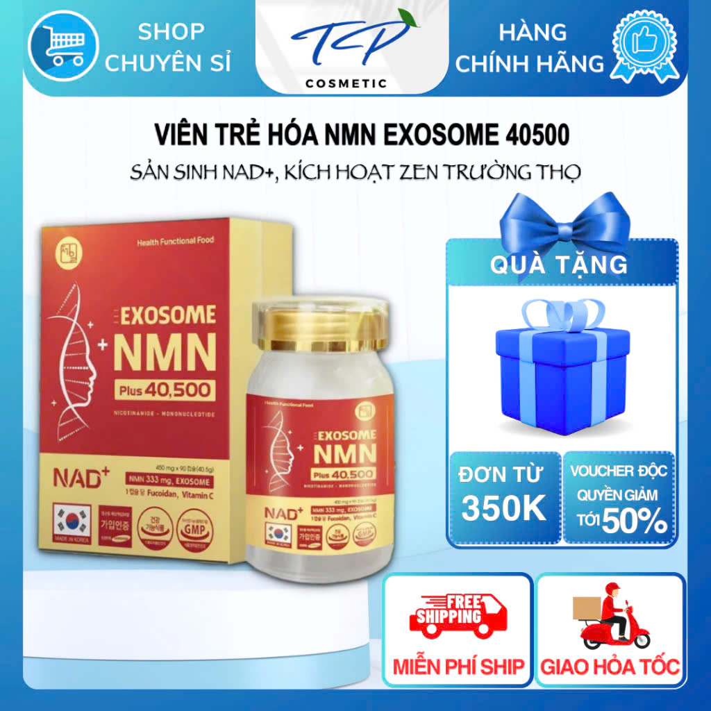Viên Uống NMN Exosome 40500 Plus Jeil Royal – Tái Tạo Tế Bào Gốc, Trẻ Hóa, Mờ Nám, Chống Lão Hóa