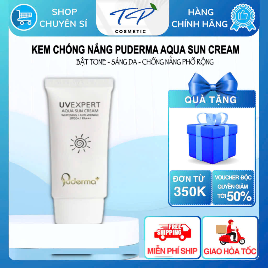 Kem Chống Nắng cao cấp Hàn Quốc PUDERMA UVEXPERT AQUA