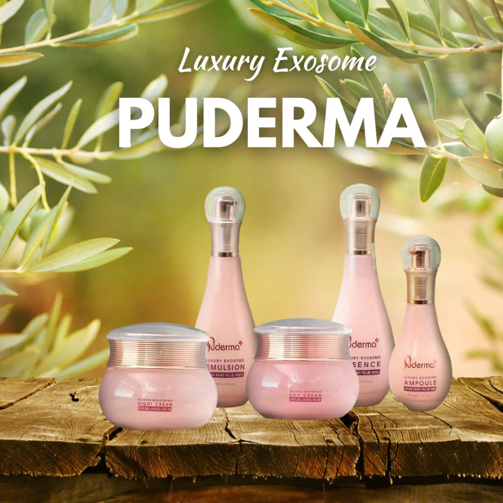 Tinh chất Nước Thần Luxury Exosome Essence Puderma - Phiên bản nâng cấp từ Toner Puderma White Jade