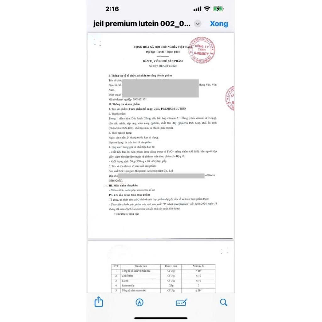 Viên Uống Bổ Mắt Hàn Quốc Jeil Premium Lutein Puderma hộp 60 viên: giảm mỏi mắt, cải thiện tầm nhìn
