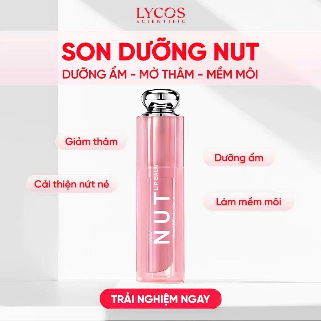 Combo CĂNG BÓNG Lycos (Gel Rửa Mặt – Kem lười 9s 3in1, Tinh Chất Peeling, Gel Cấp Ẩm, Son Dưỡng NUT)