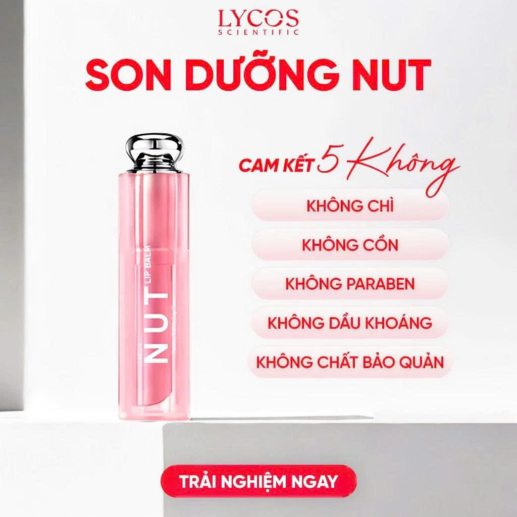 Combo CĂNG BÓNG Lycos (Gel Rửa Mặt – Kem lười 9s 3in1, Tinh Chất Peeling, Gel Cấp Ẩm, Son Dưỡng NUT)