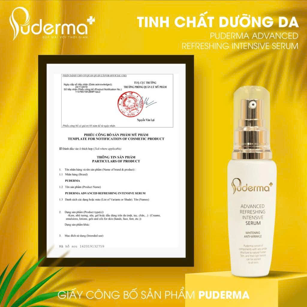 Tinh Chất Dưỡng Da Puderma Intensive Serum 60ml – Cấp ẩm sâu, hỗ trợ tái tạo & làm dịu da