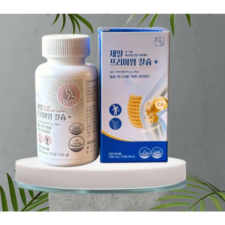 Viên Uống Bổ Sung Canxi JEIL PREMIUM Ca. Plus Hàn Quốc 120 viên (Puderma): Ngừa loãng xương
