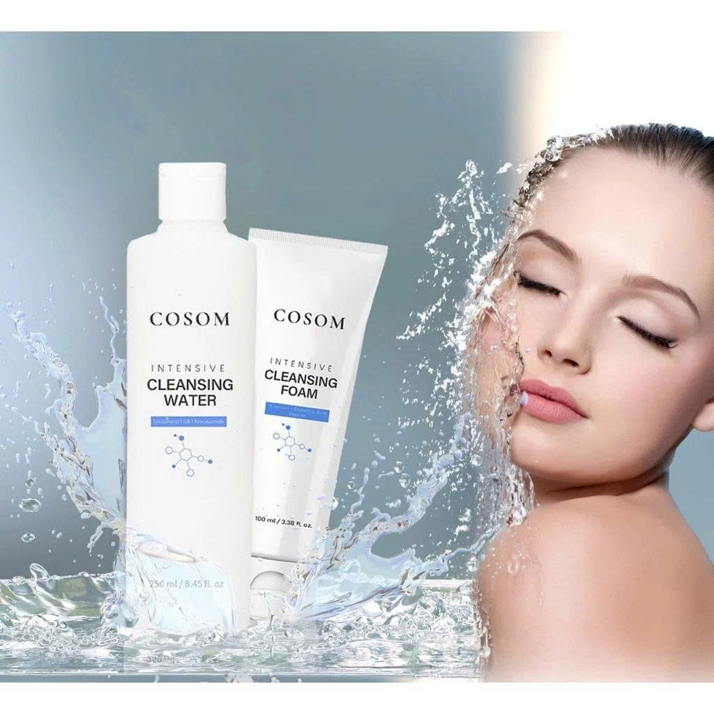 Sữa Rửa Mặt Trắng Da Hàn Quốc COSOM INTENSIVE CLEANSING FOAM: Sạch sâu – Dưỡng ẩm – Giữ da mịn màng.