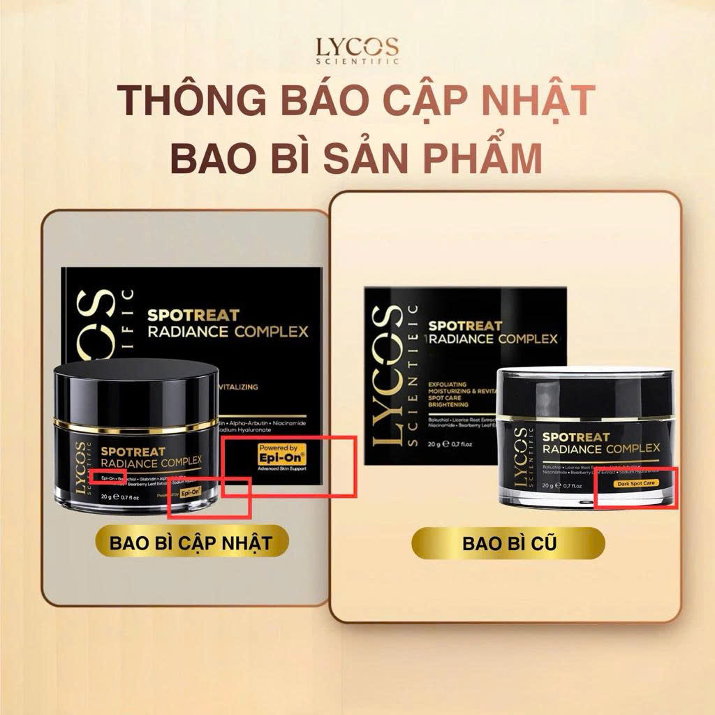 Kem Nám Đêm Spotreat Radiance Complex LYCOS – Giảm Thâm Nám, Dưỡng Trắng, Cải Thiện Da Không Đều Màu
