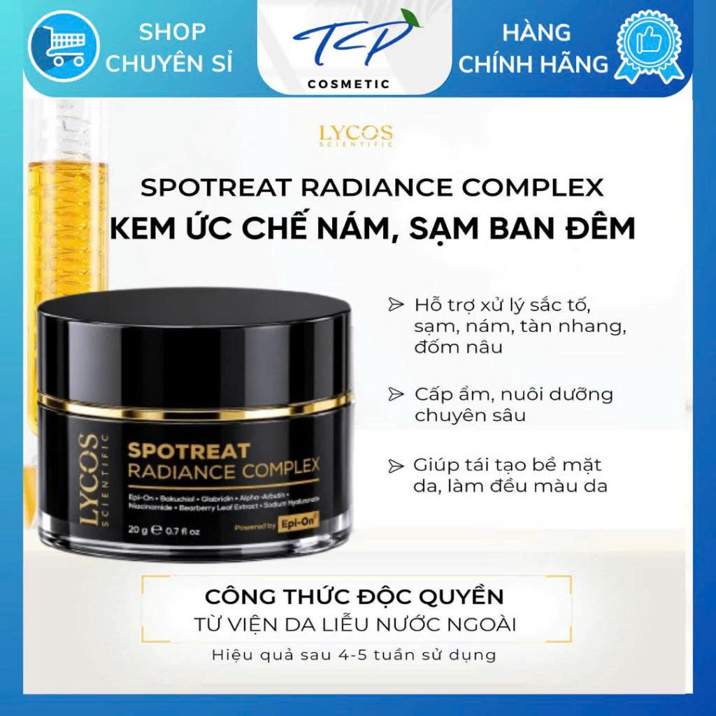 Kem Nám Đêm Spotreat Radiance Complex LYCOS – Giảm Thâm Nám, Dưỡng Trắng, Cải Thiện Da Không Đều Màu