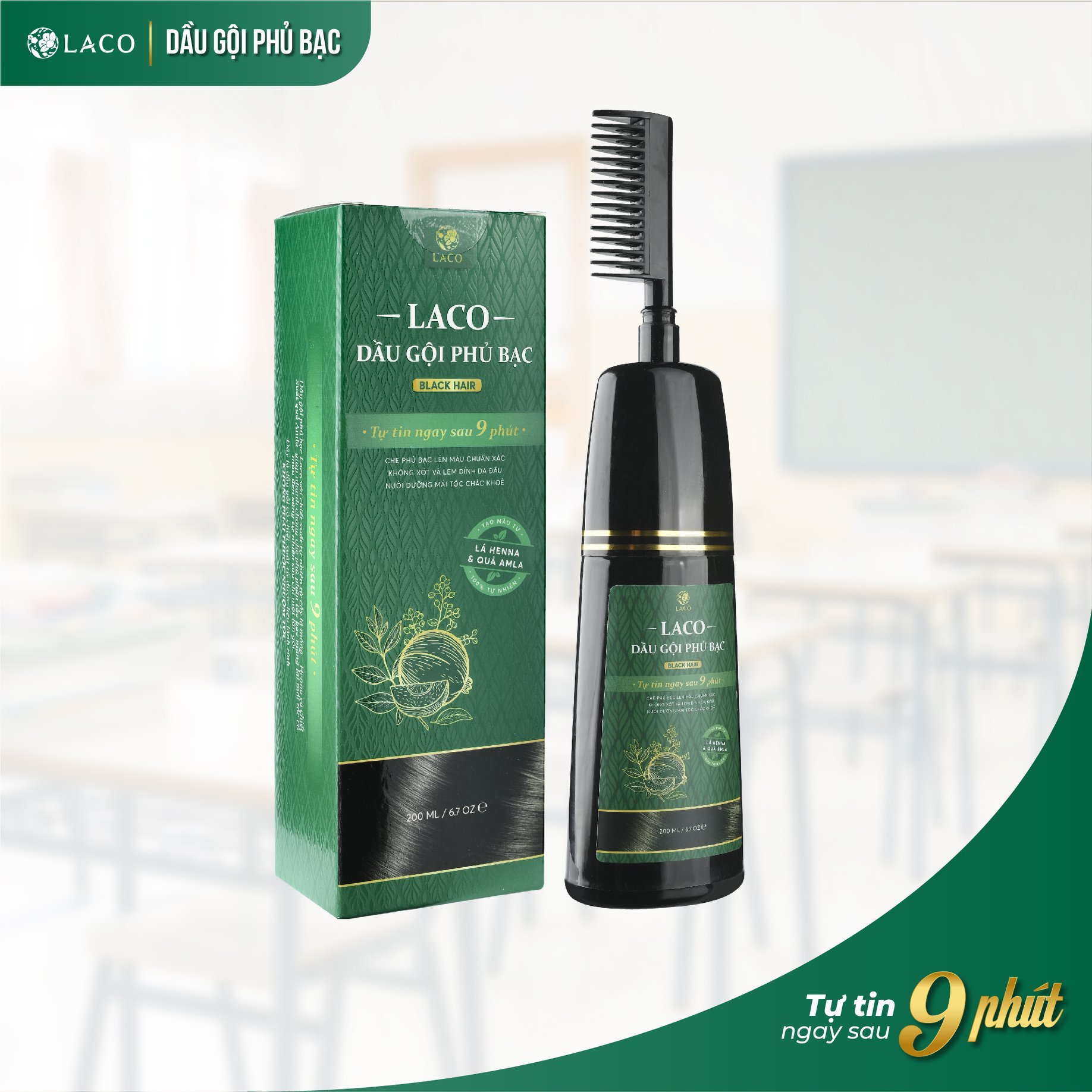 Laco - Dầu gội phủ bạc