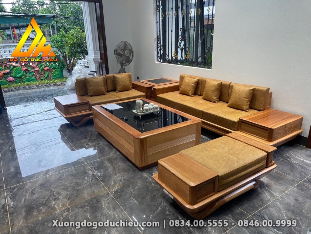 Sofa zito Chân Chếch(Gõ Đỏ)