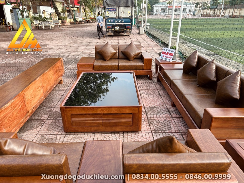 Combo sofa kệ tivi