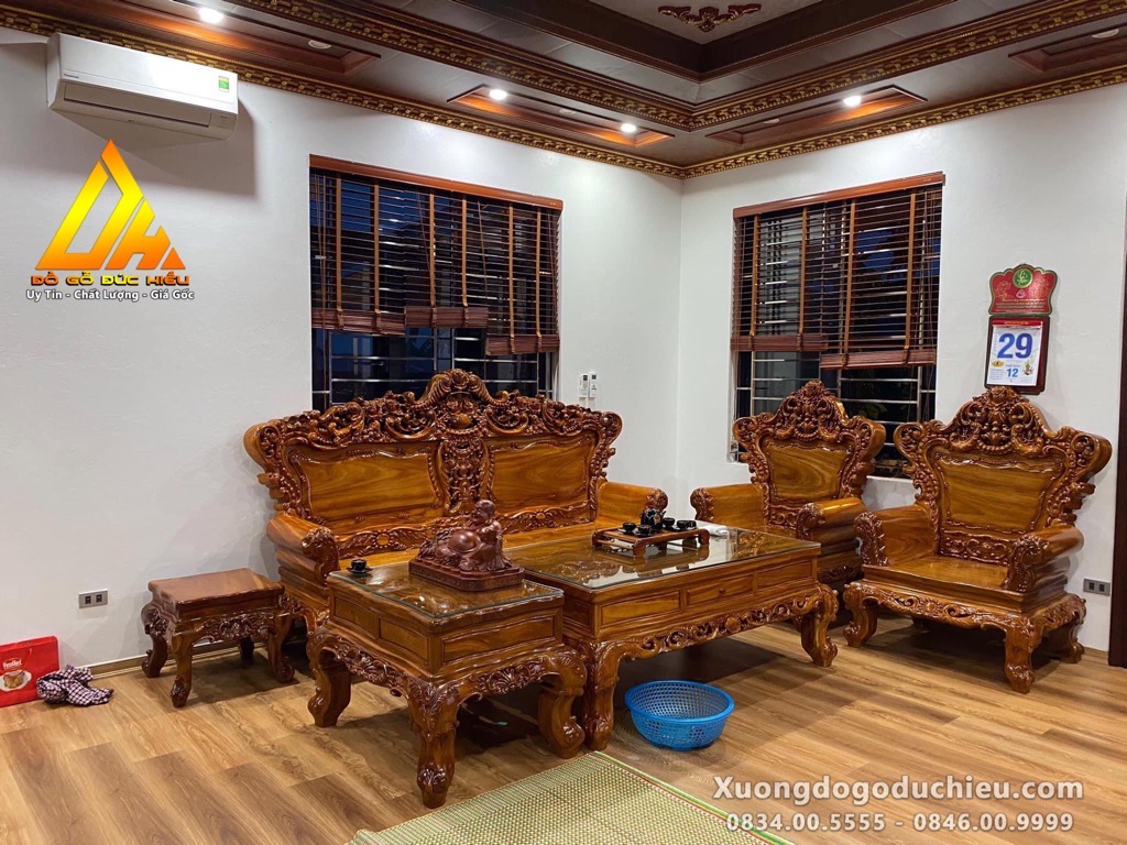 Bộ Hoàng Gia chân 14 Gõ Đỏ
