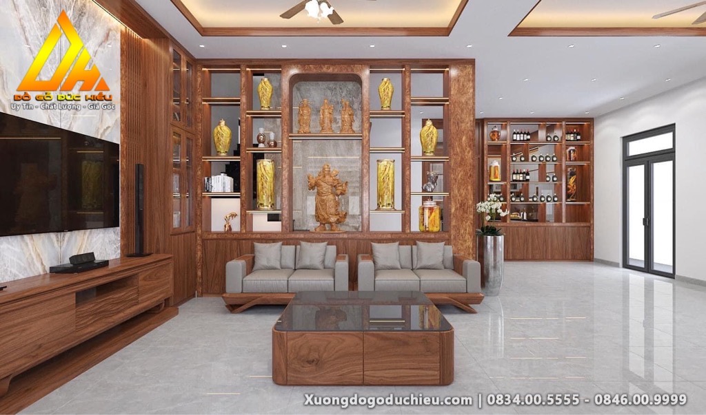 Hệ Vách Tủ Kệ và Phòng Khách