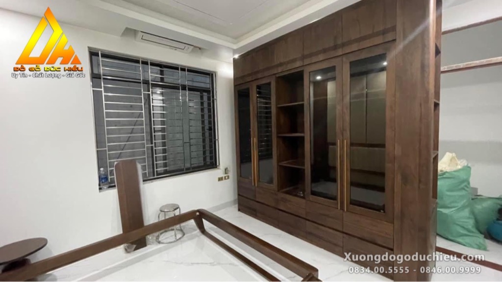 Combo Phòng Ngủ Gỗ Óc Chó cao cấp