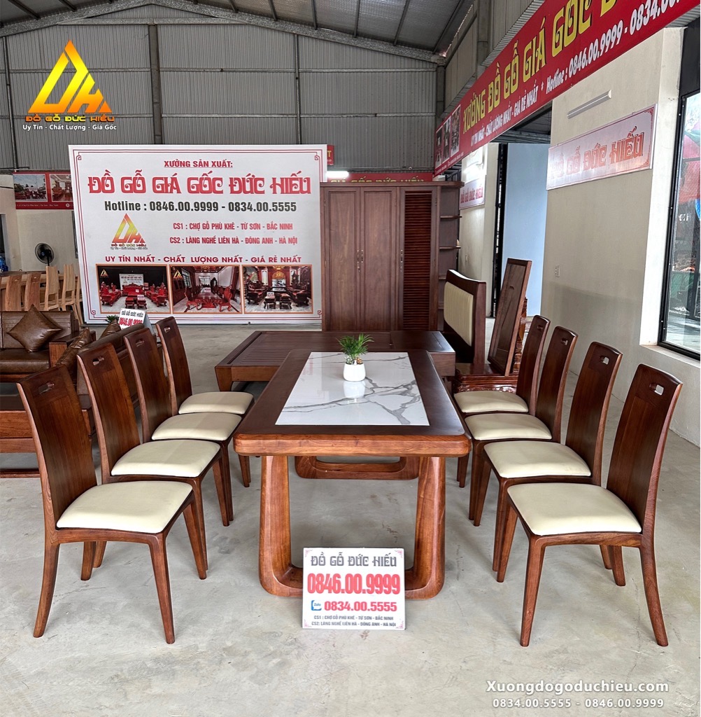 Bàn Ăn 8 Ghế hiện đại(Phú Thọ)