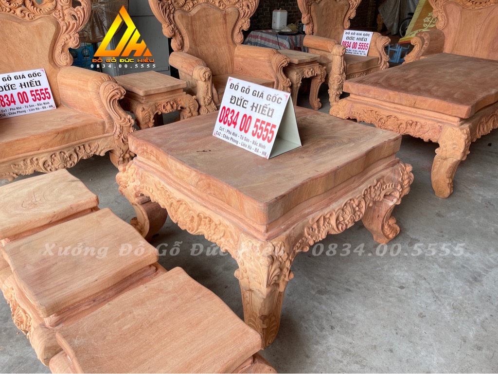 Bộ Louis 16 món Hương Đá(A Tuấn Tuyên Quang)