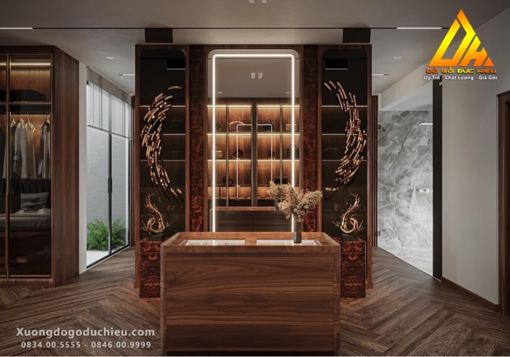 Combo Phòng Ngủ gỗ óc chó siêu vip