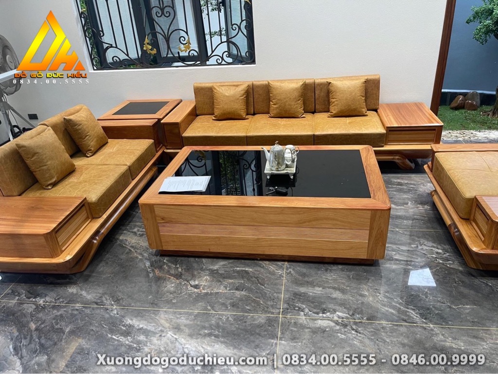 Sofa zito Chân Chếch(Gõ Đỏ)