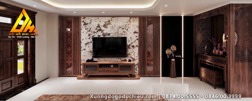 Combo Sofa và Kệ tivi Royal