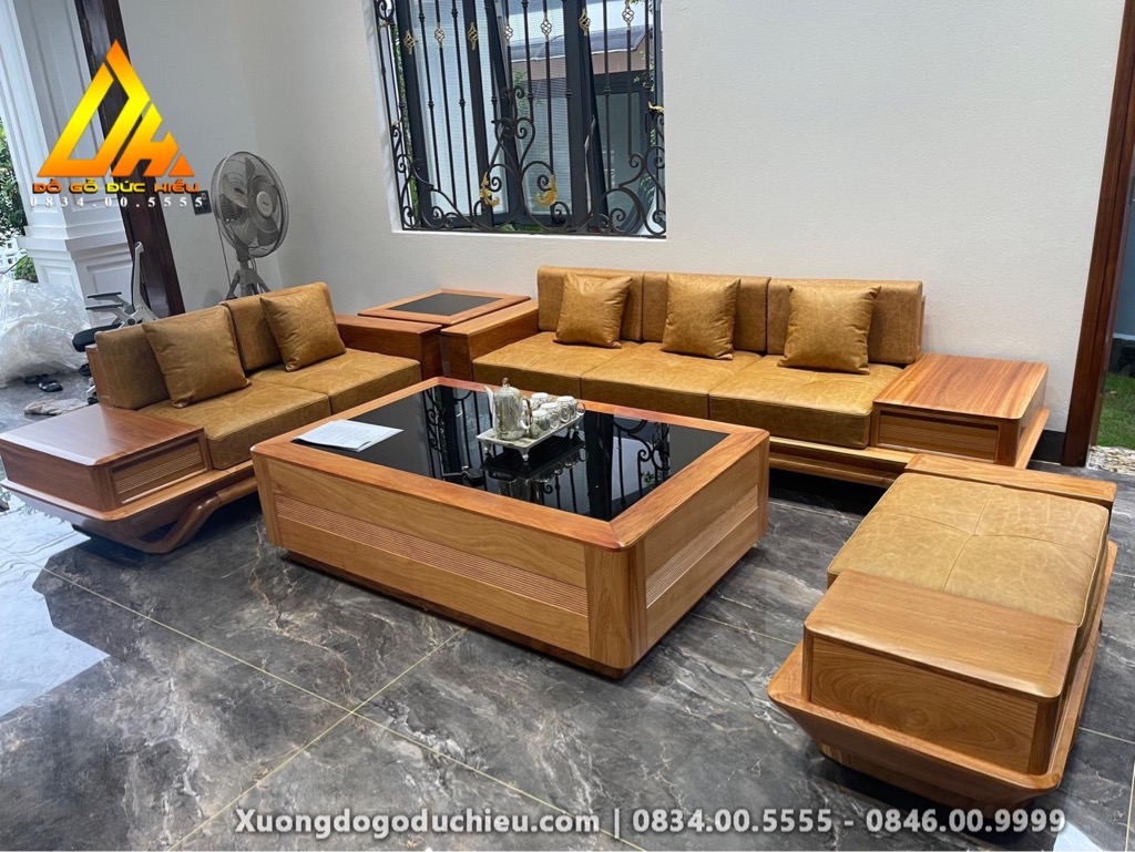 Sofa zito Chân Chếch(Gõ Đỏ)