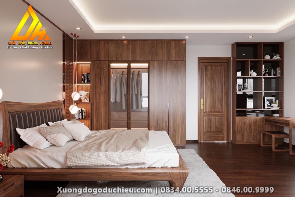 Combo Phòng Ngủ gỗ Óc Chó