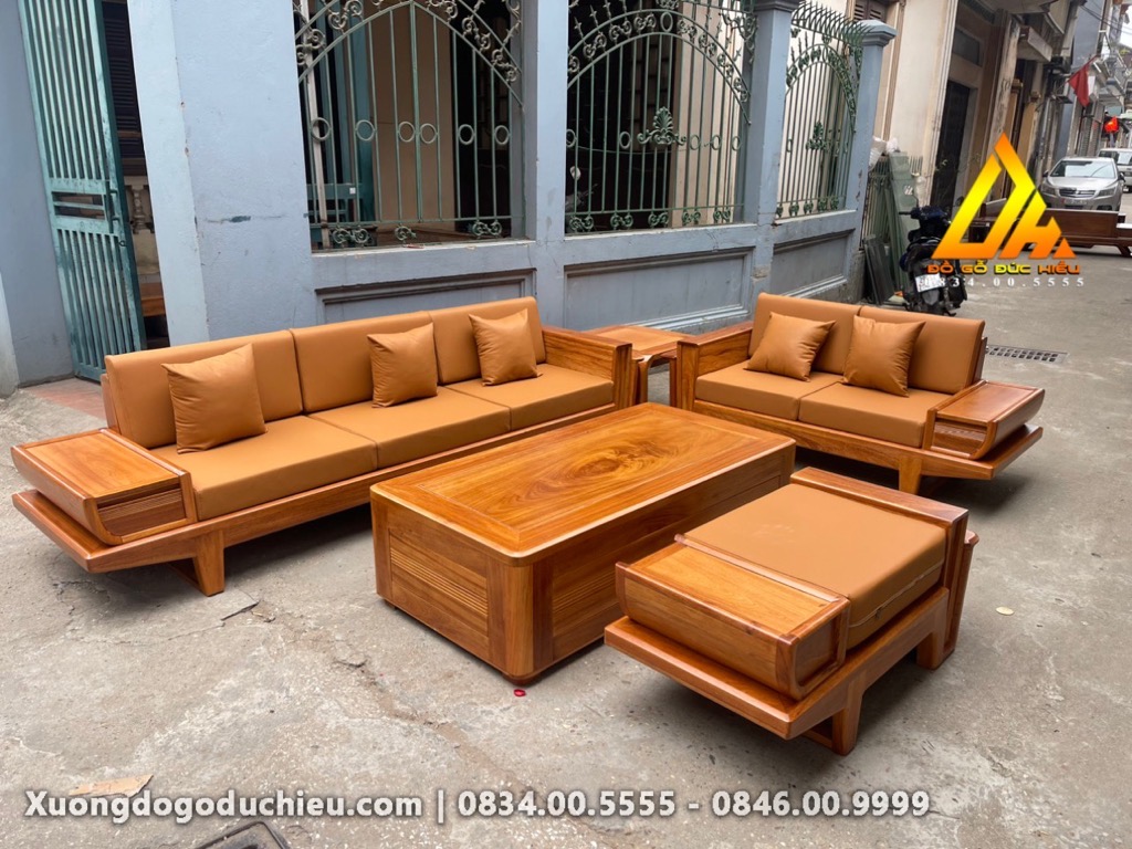 Bộ Sofa Cánh Tiên gỗ Gõ Đỏ Vip
