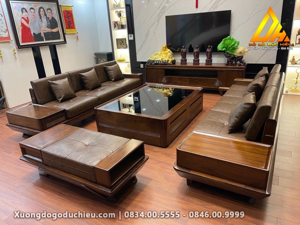 Combo Phòng Khách gỗ óc chó Bắc Mỹ(Đông Anh Hà Nội)