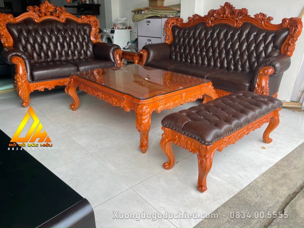 Bộ Hoàng Gia bọc da xịn(Bán về Đồ Sơn HP)