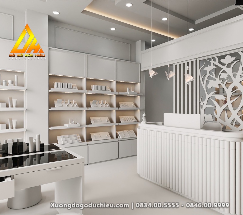 3D bản khối Tiệm Mỹ Phẩm