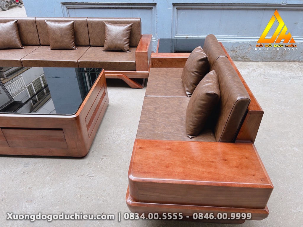 Bộ Sofa Chân Thuyền + Kệ Tivi(Bán về Thái Nguyên)
