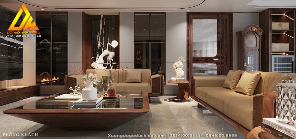Sofa Kim Cương phòng khách vip