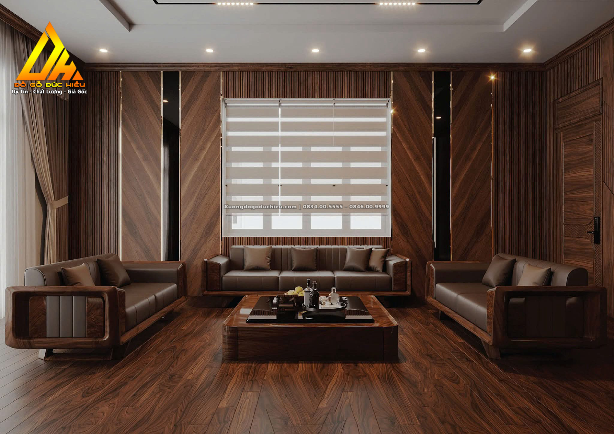 Sofa tay kim cương (3 văng dài)