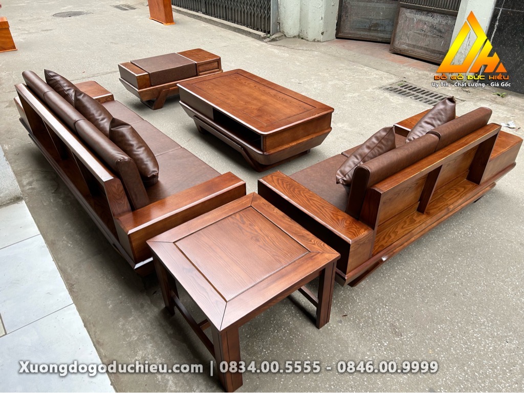 Sofa zito chân thuyền gỗ Sồi (Hà Nội)