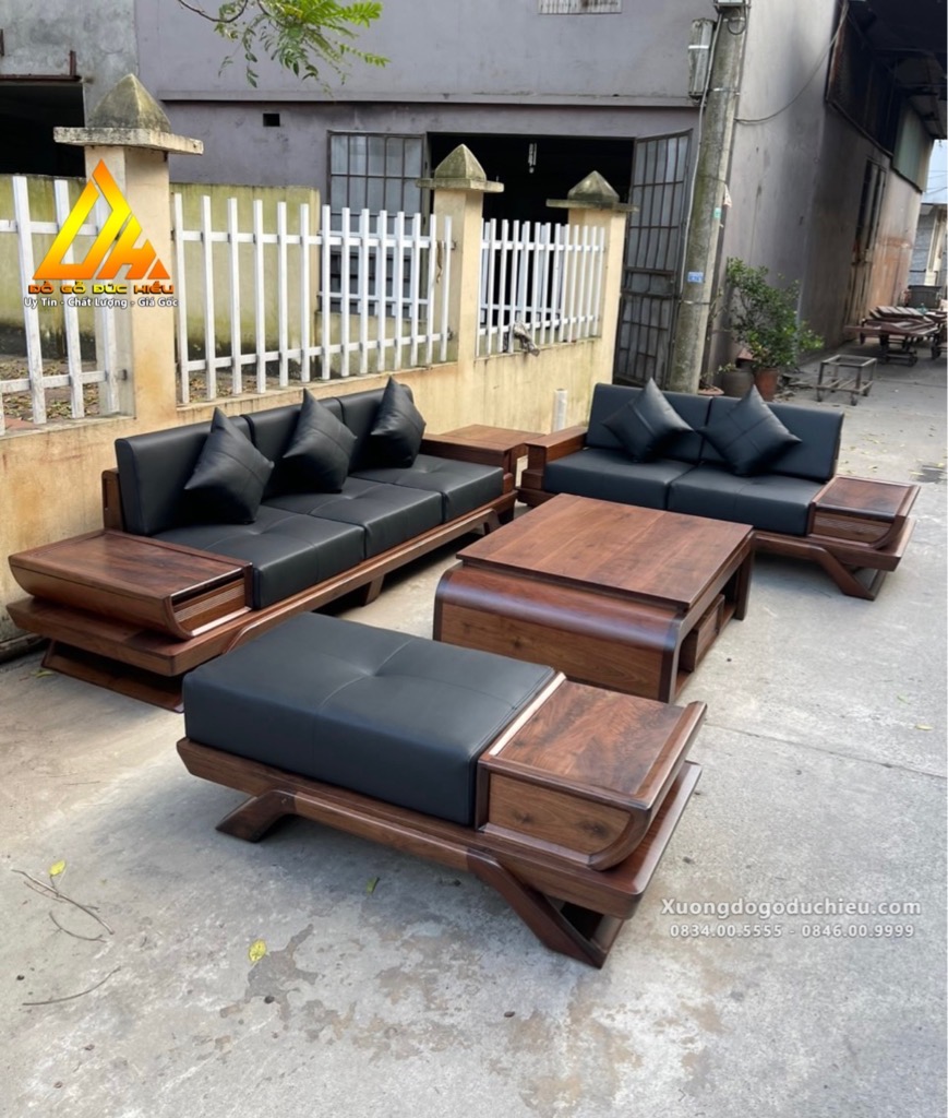 Bộ Sofa Gỗ Óc Chó Bắc Mỹ(Gia Lâm Hà Nội)