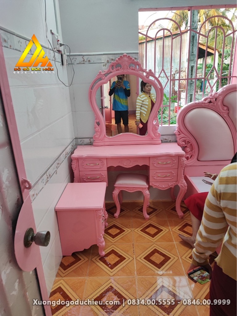 Phòng Ngủ Tân Cổ Điển(Gỗ MDF)