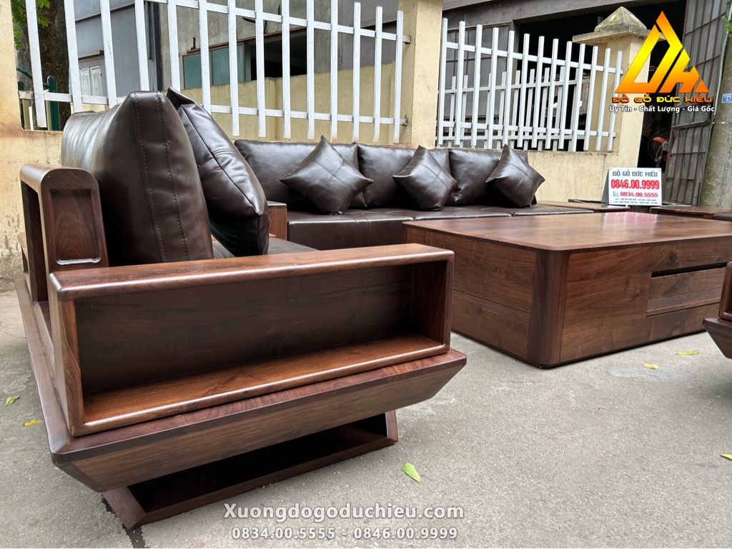 Sofa Đối gỗ Óc Chó Bắc Mỹ