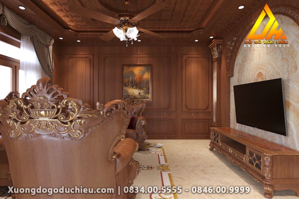 Lên mẫu 3D Phòng khách + sảnh(Hoà Bình city)
