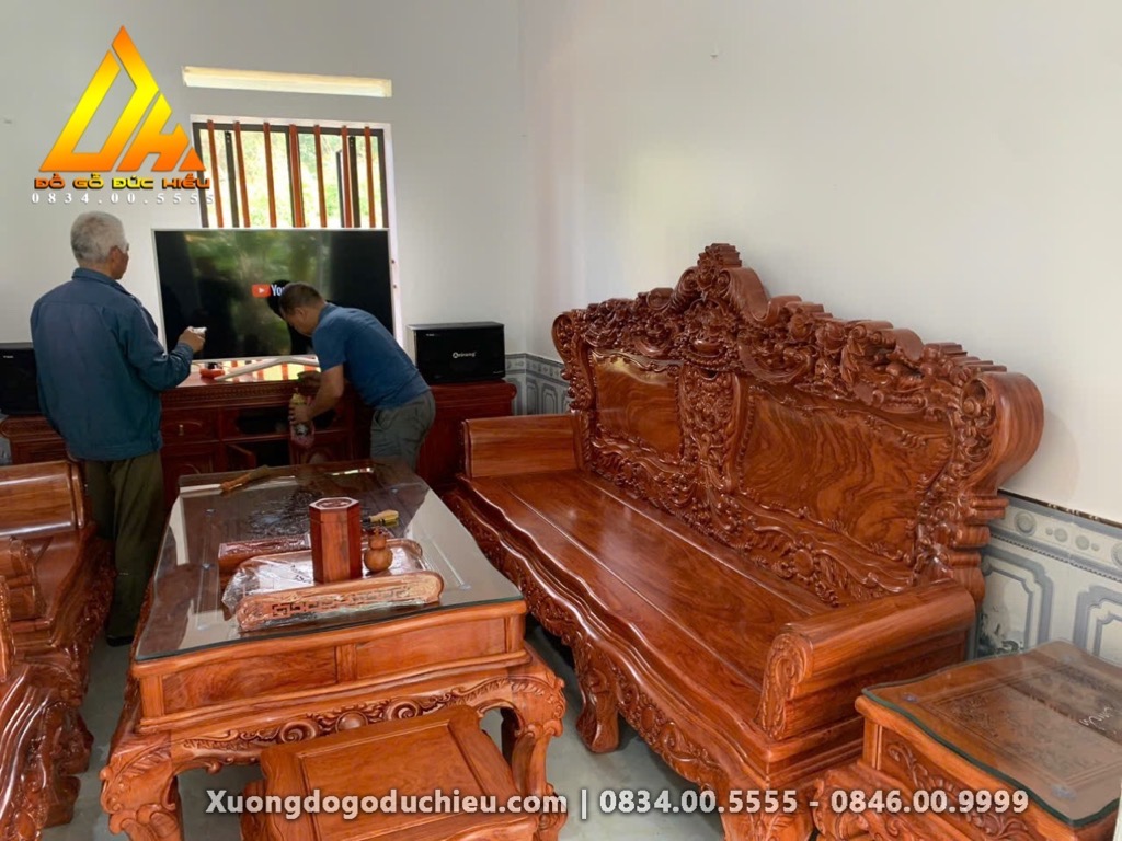 Combo Bộ Hoàng Gia nhỏ + Kệ tivi(Bán về Phú Thọ)