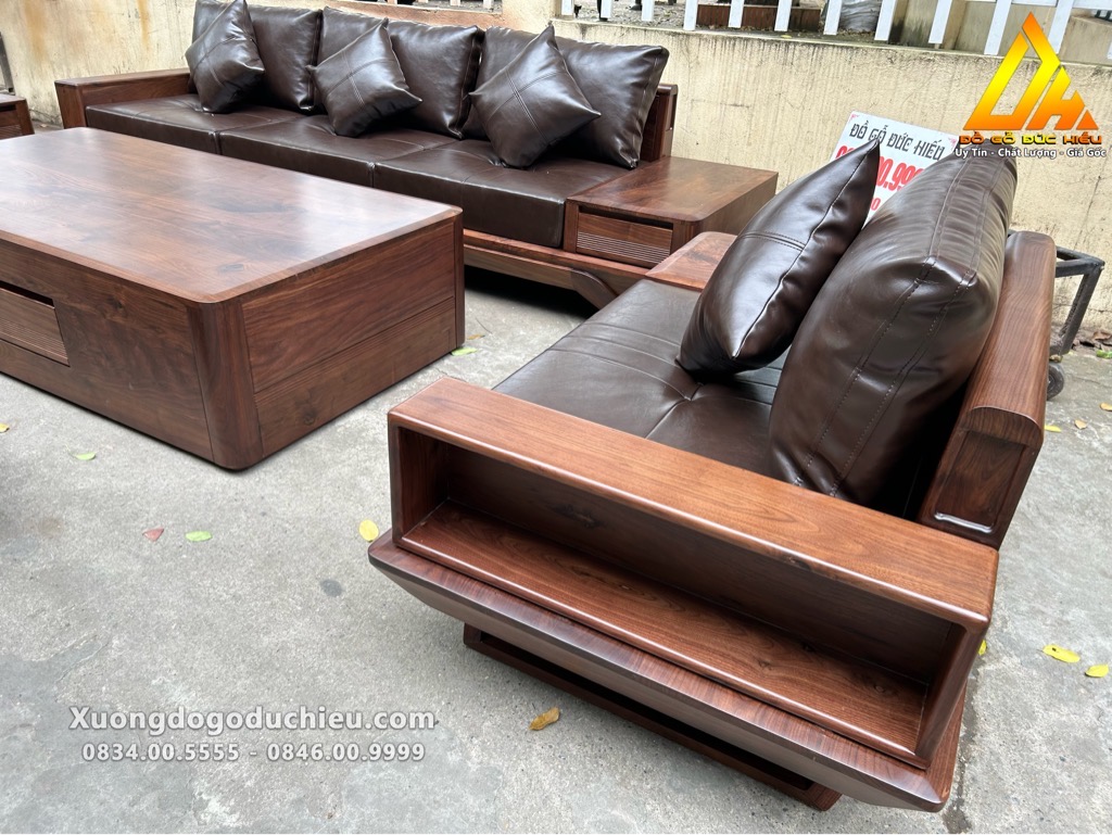 Sofa Đối gỗ Óc Chó Bắc Mỹ