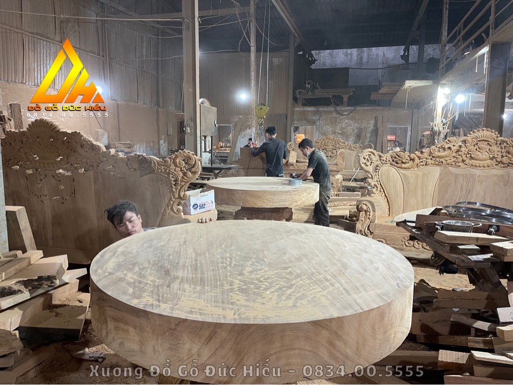 Bộ Bàn Ăn Tròn 8 Ghế
