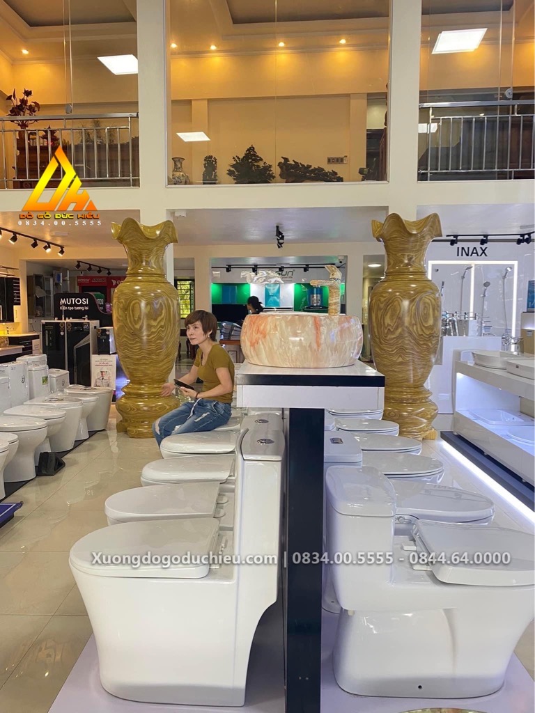 Lục Bình Gỗ Cẩm Vàng nguyên khối 100%