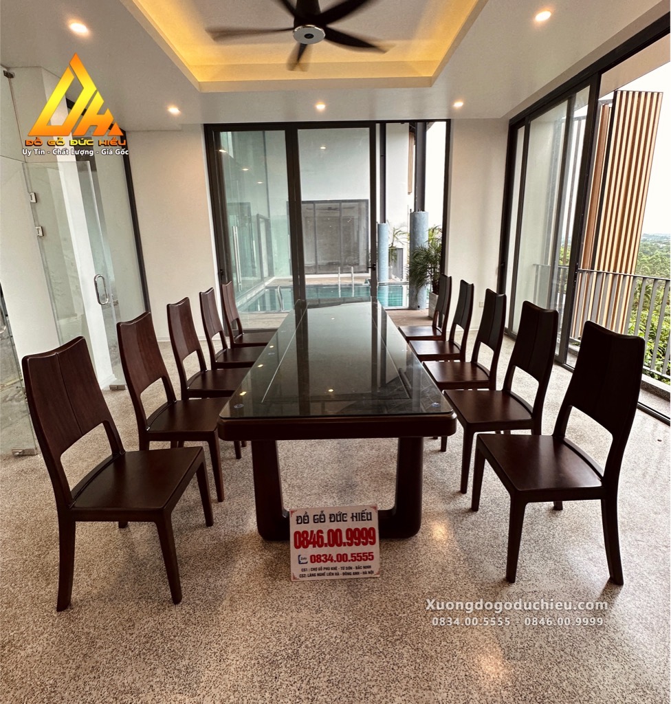 Bộ Bàn Ăn 10 Ghế (Tam Đảo Vĩnh Phúc)