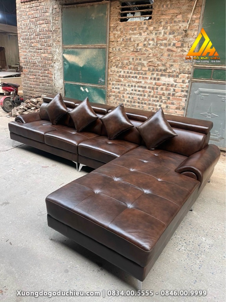 Sofa đệm mút da bò(Phú Quốc)