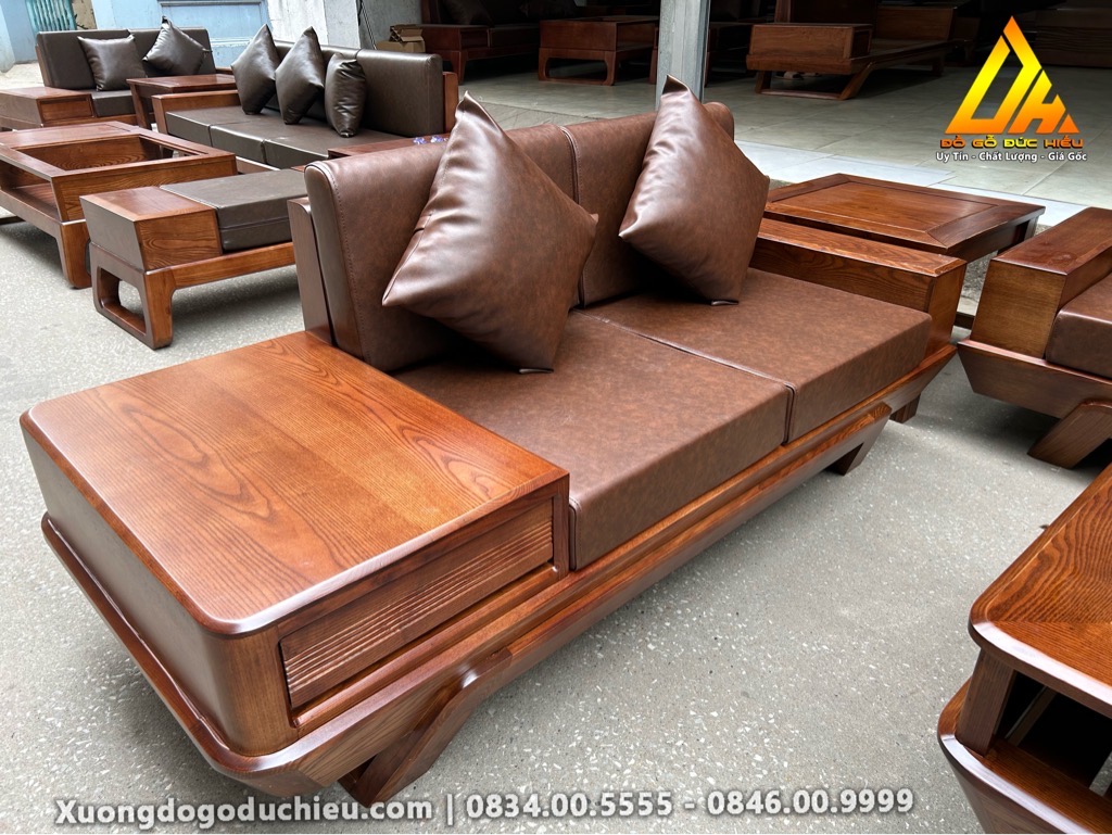 Sofa zito chân thuyền gỗ Sồi (Hà Nội)
