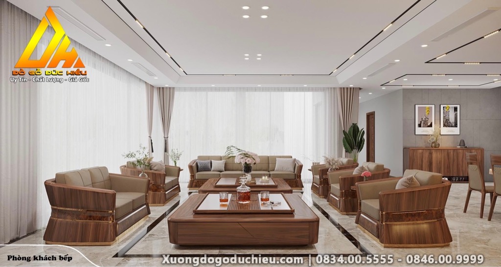 Phòng Khách Bộ Sofa 13 Món(Hạ Long)